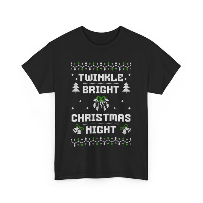 Twinkle Bright Christmas Night T-Shirt – Festive Holiday Apparel