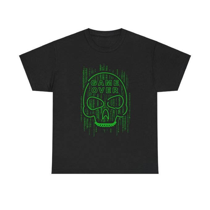 Game Over Matrix Skull Tee