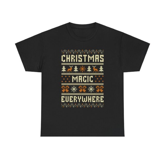 Christmas Magic Everywhere T-Shirt – Holiday Spirit Tee